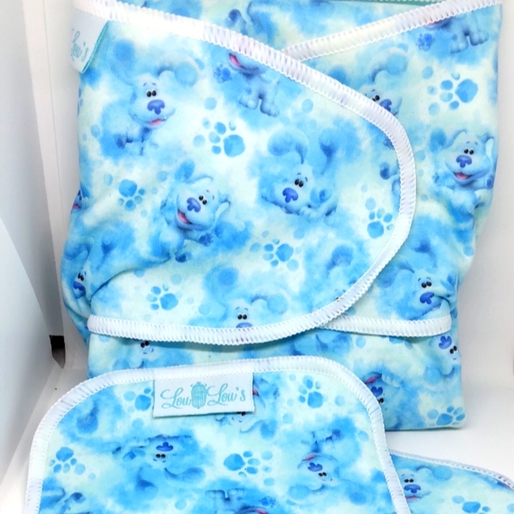 Blues clues cloth Diaper Preflat